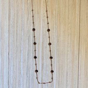 Ippolita Rose Gold and Smoky Topaz necklace